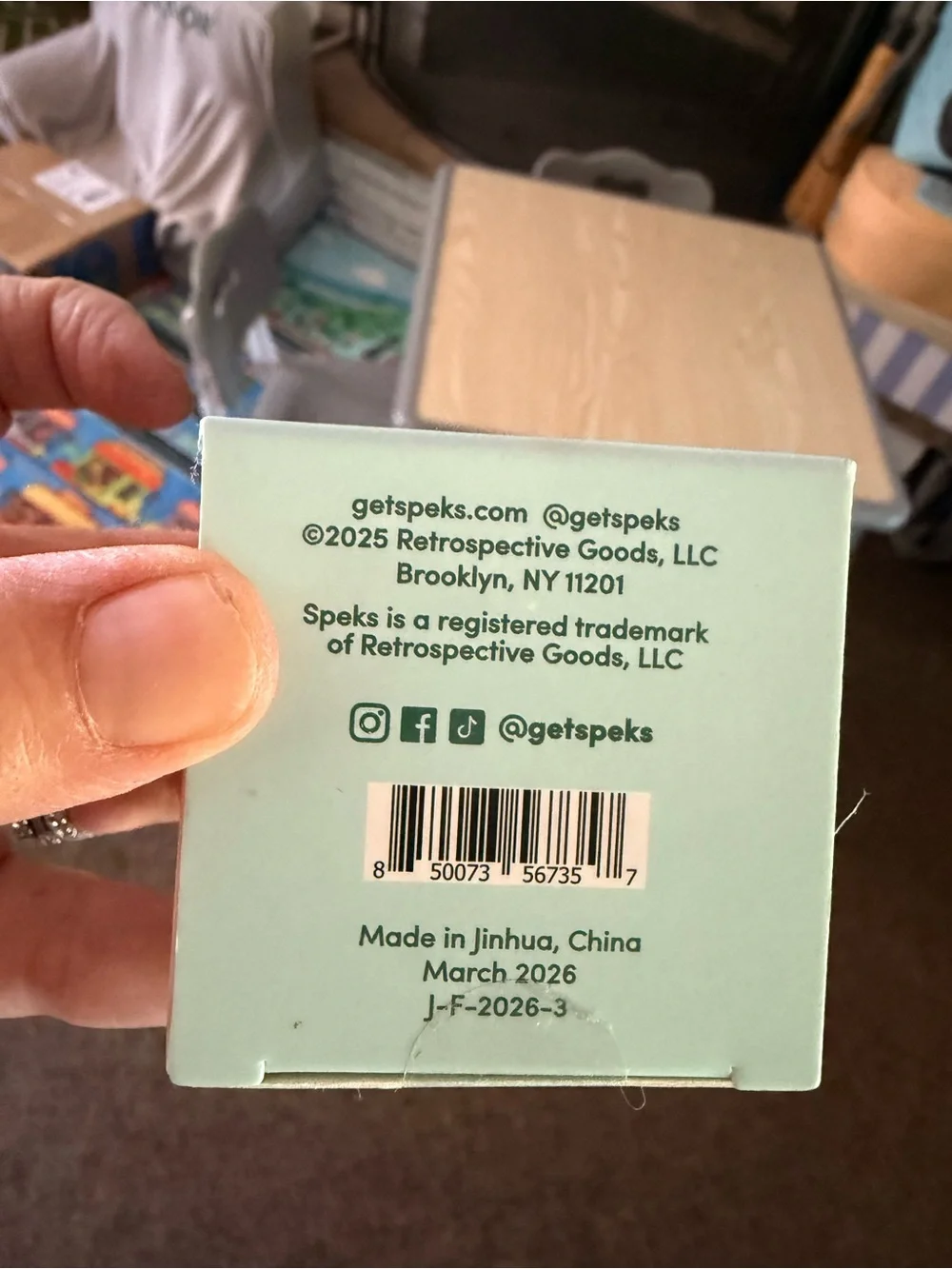 SPEKS. Gump Memory Gel Stress Ball - Seaglass- Mist